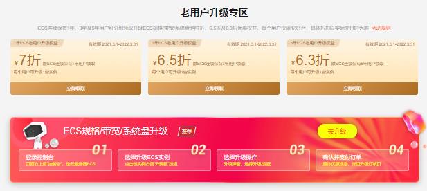 阿里云服务器老用户有活动吗